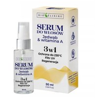 BIOELIXIRE Serum do włosów Jedwab & Witamina A 3w1 - 50ml - DUŻY Bioelixire