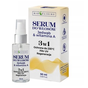 BIOELIXIRE Serum do włosów Jedwab & Witamina A 3w1 - 50ml - DUŻY - Bioelixire