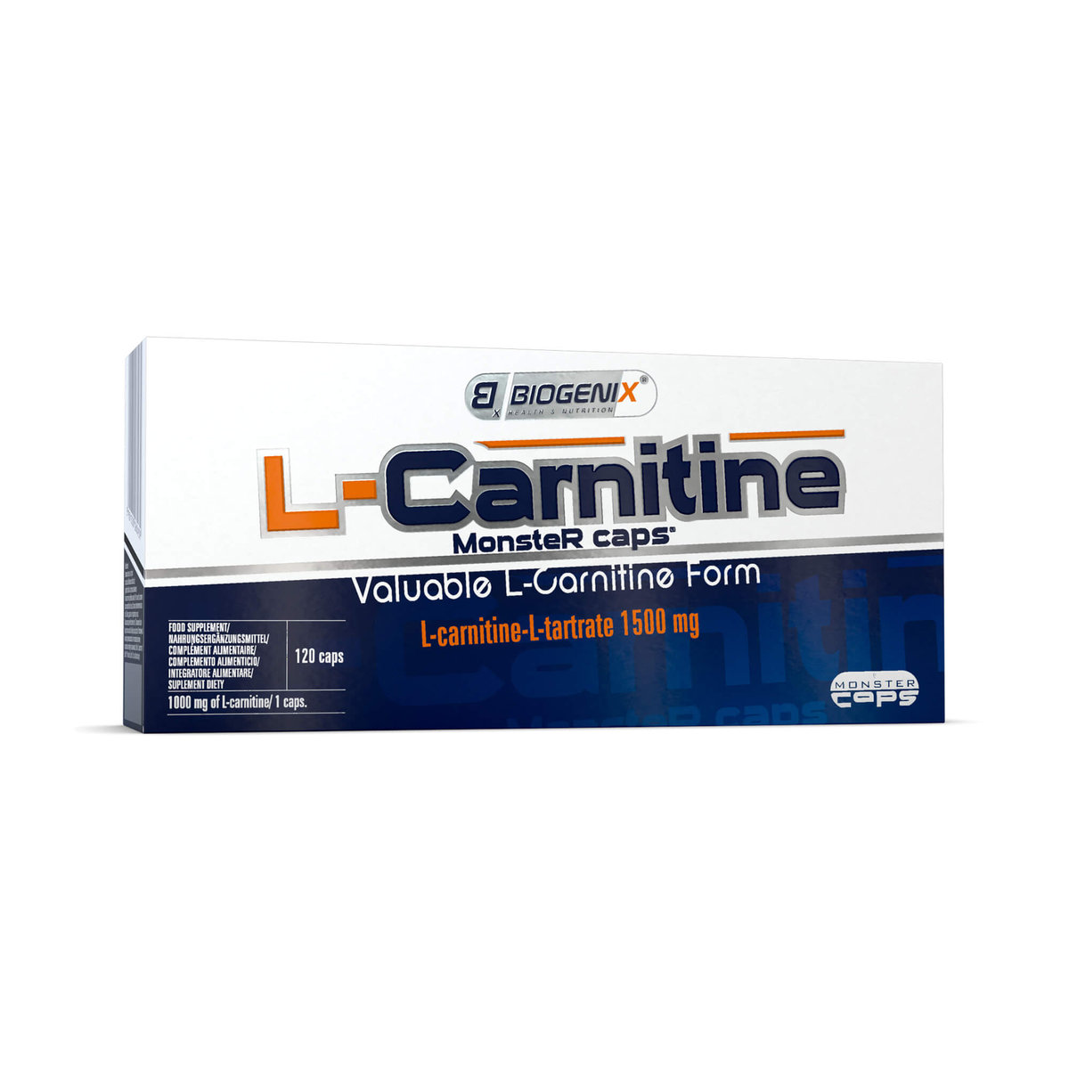 Biogenix LCarnitine Monster Caps® 120 Kapsułek Biogenix Sport