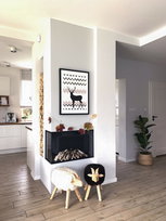 Biokominek do zabudowy narożny BIO-EKO Lewy