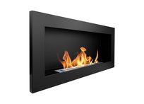 Biokominek wiszący 650x400 czarny strukturalny mat