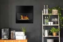 Biokominek wiszący Board czarno-czarny 45x47x16,5cm