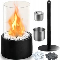 BIOKOMINEK WOLNOSTOJĄCY BEZDYMNY DO DOMU OGRODOWY TARAS BIO KOMINEK 27x16cm