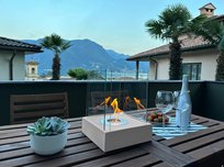 Biokominek wolnostojący Sunset Garden Mini szary mat