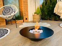 Biokominek wolnostojący Universe czarny mat