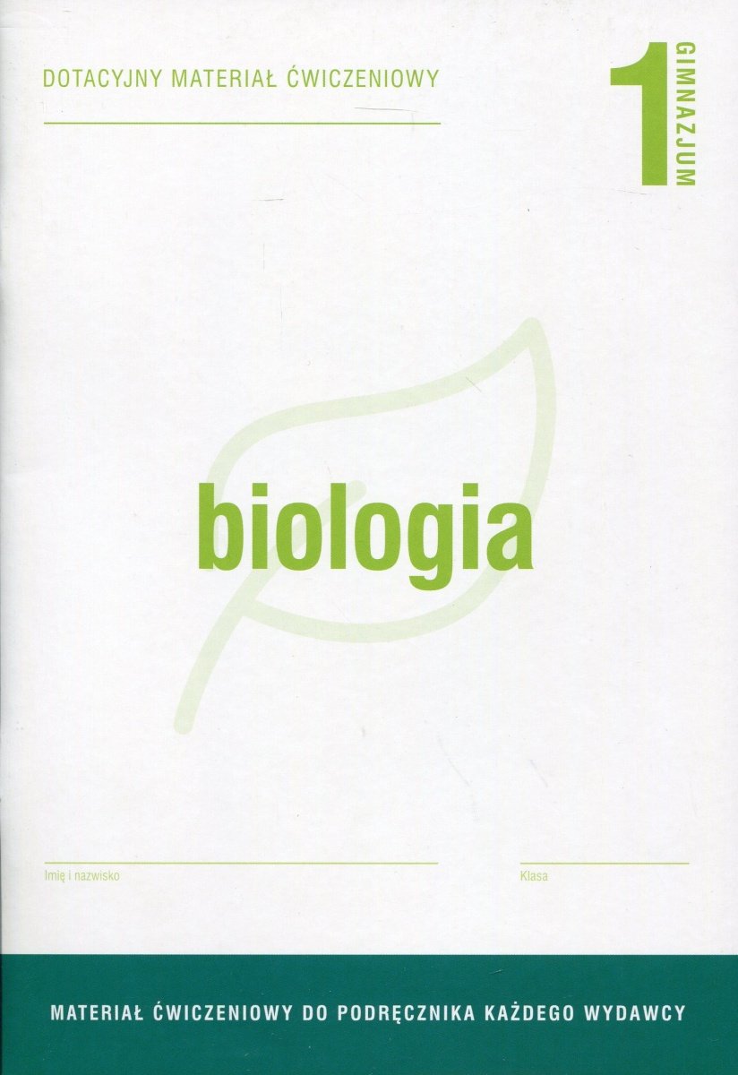 Biologia 1. Dotacyjny materiał ćwiczeniowy. Gimnazjum - Sendecka Zyta