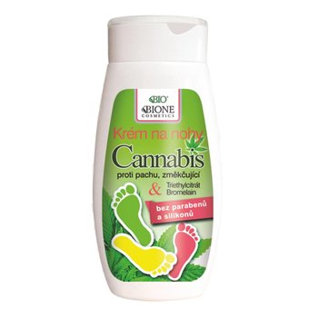 Bione Cosmetics, Bio Cannabis, ziołowy krem do stóp odświeżający, 260 ml - Bione Cosmetics