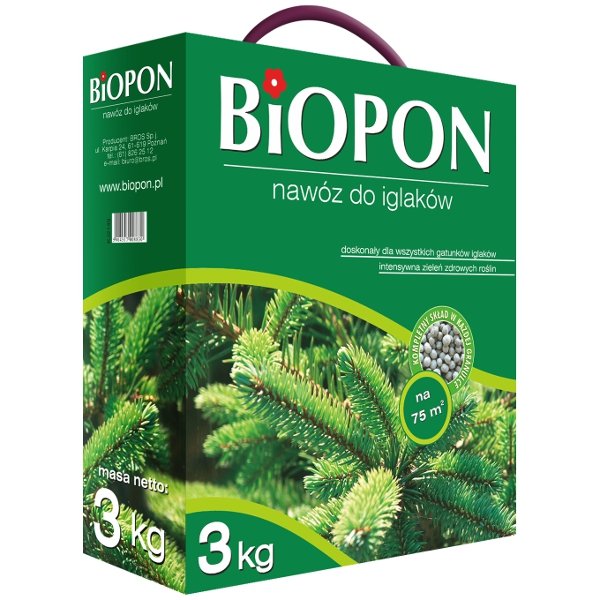 BIOPON nawóz granulowany do iglaków 3kg