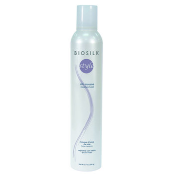 Biosilk, Style, pianka do włosów z jedwabiem, średnio utrwalająca, 360 g - Biosilk