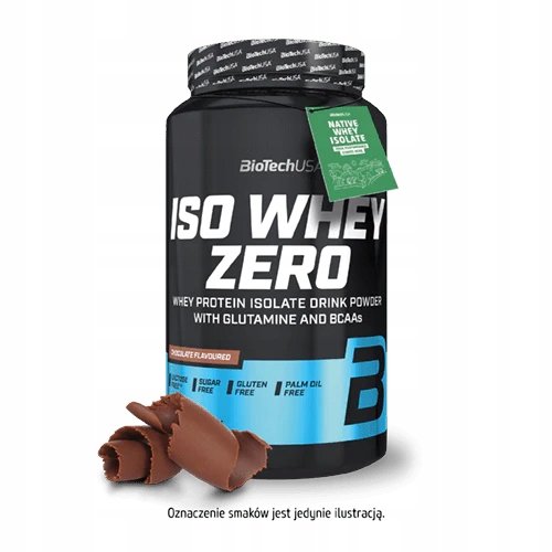 Biotech Iso Whey Zero 908g Czekolada Białko Izolat WPI Serwatka