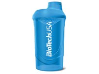 BioTech, Shaker, Wave, 600 ml, niebieski