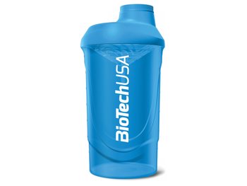 BioTech, Shaker, Wave, 600 ml, niebieski - BioTech