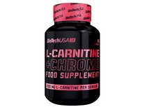 BIOTECH, Spalacze tłuszczowe, L-Carnitine + Chrome For Her, 60 kaps BioTech
