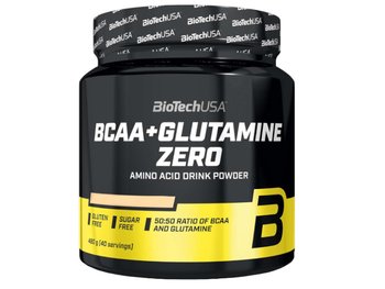 BioTech, Suplement aminokwasowy, BCAA + Glutamine Zero, 480 g - BioTech