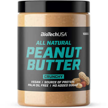 Biotech USA All Natural Peanut Butter Crunchy 1000g MASŁO ORZECHOWE Crunchy - BioTech