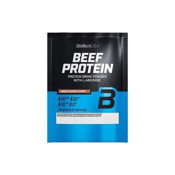 BioTech USA Beef Protein (Białko Wołowe), Czekoladowo-kokosowy - 30 g - Biotech