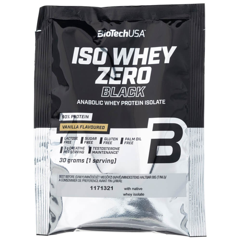 BioTech USA Iso Whey Zero Black na podstawie izolatu serwatki, wanillia