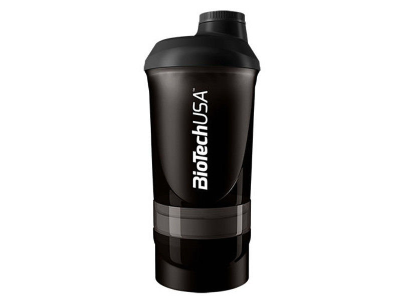 BioTech USA, Shaker Wave+, 600 ml, czarny