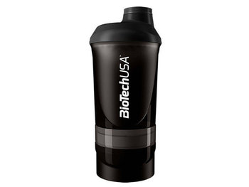 BioTech USA, Shaker Wave+, 600 ml, czarny  - BioTech