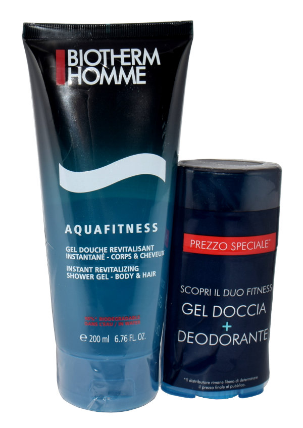 Biotherm Homme Set (Aquafitness Shower Gel 200 ml+Aquafitness Deo Stick