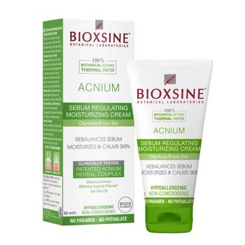 Bioxsine Acnium, Krem Nawilżający Regulujący Sebum - Bioxsine