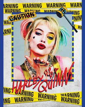 Birds Of Prey Harley Quinn Warning - plakat 40x50 cm - Pyramid Posters