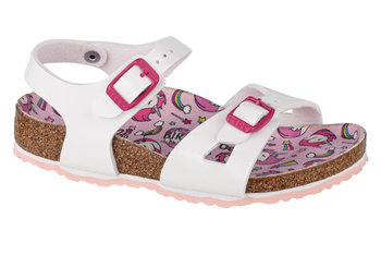 Birkenstock Rio Patent Kids 1018864, dla dzieci, sandały sportowe, Biały - Birkenstock