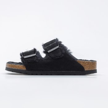 Birkenstock Sandały Damskie Arizona VL Sheepskin Black - US 6 / EU 37 / 24 CM - Birkenstock