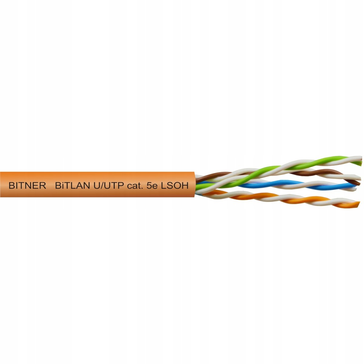 BITNER Kabel sieciowy przewód skrętka drut U/UTP kat.5e LSOH MIEDŹ 305m ...