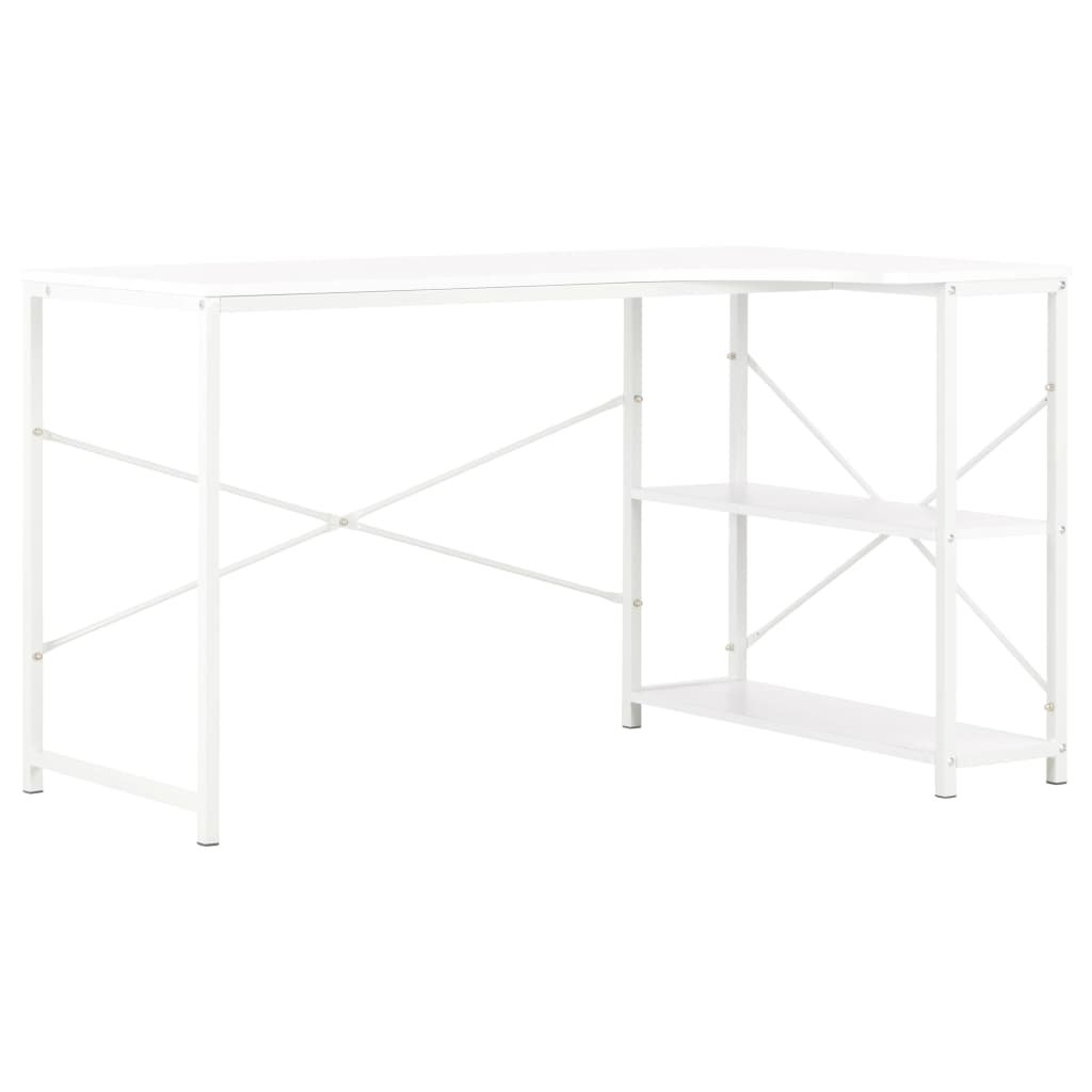 Biurko dla dzieci narożne białe 120 cm vidaXL