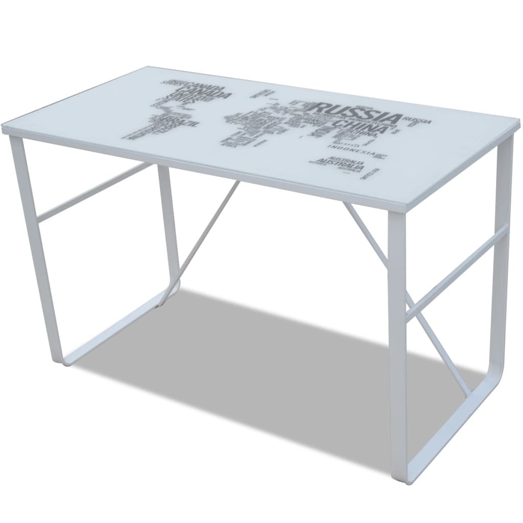 Biurko dla dzieci nowoczesne białe 120 cm vidaXL