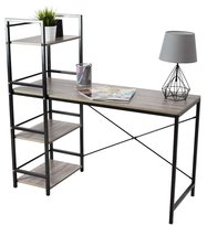 Biurko dla dzieci nowoczesne czarne 120 cm Tutumi Loft Accent-16