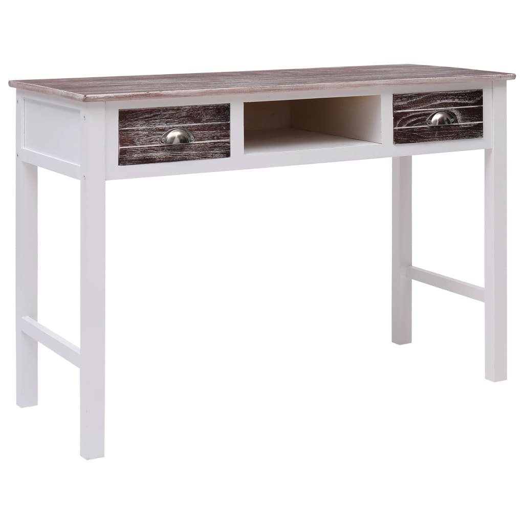 Biurko dla dzieci tradycyjne brązowe 110 cm vidaXL