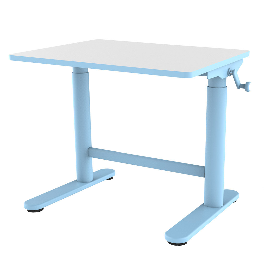 Фото - Офісний стіл Spacetronik Biurko dla przedszkolaka białe 80 cm  XD z regulacją wysokości 
