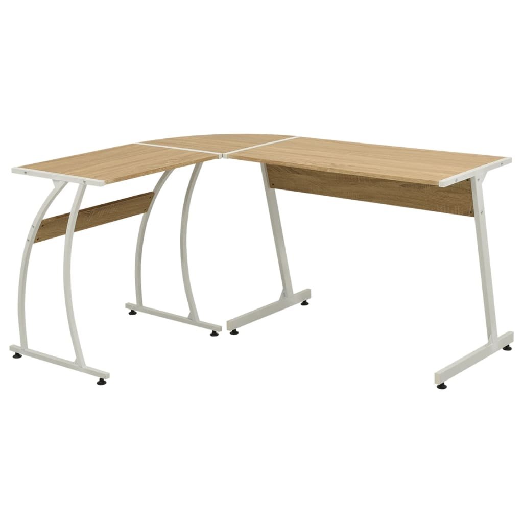 Biurko do gabinetu narożne dąb 152 cm vidaXL