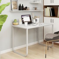 Biurko do gabinetu nowoczesne białe 110 cm vidaXL vidaXL