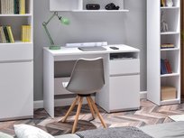 Biurko do gabinetu nowoczesne białe 120 cm MEBEL-PARTNER LIBRO