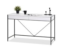 Biurko do gabinetu nowoczesne białe 123 cm MEBEL-PARTNER Unif