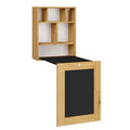 Biurko do gabinetu rozkładane czarne 60 cm BIM Furniture TILT - BIM Furniture