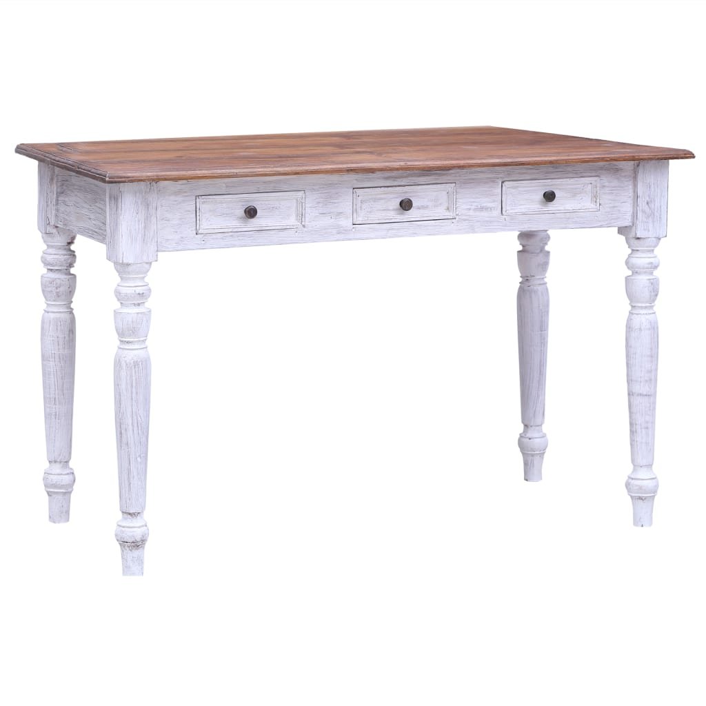Biurko do gabinetu tradycyjne palisander 117 cm vidaXL z szufladami