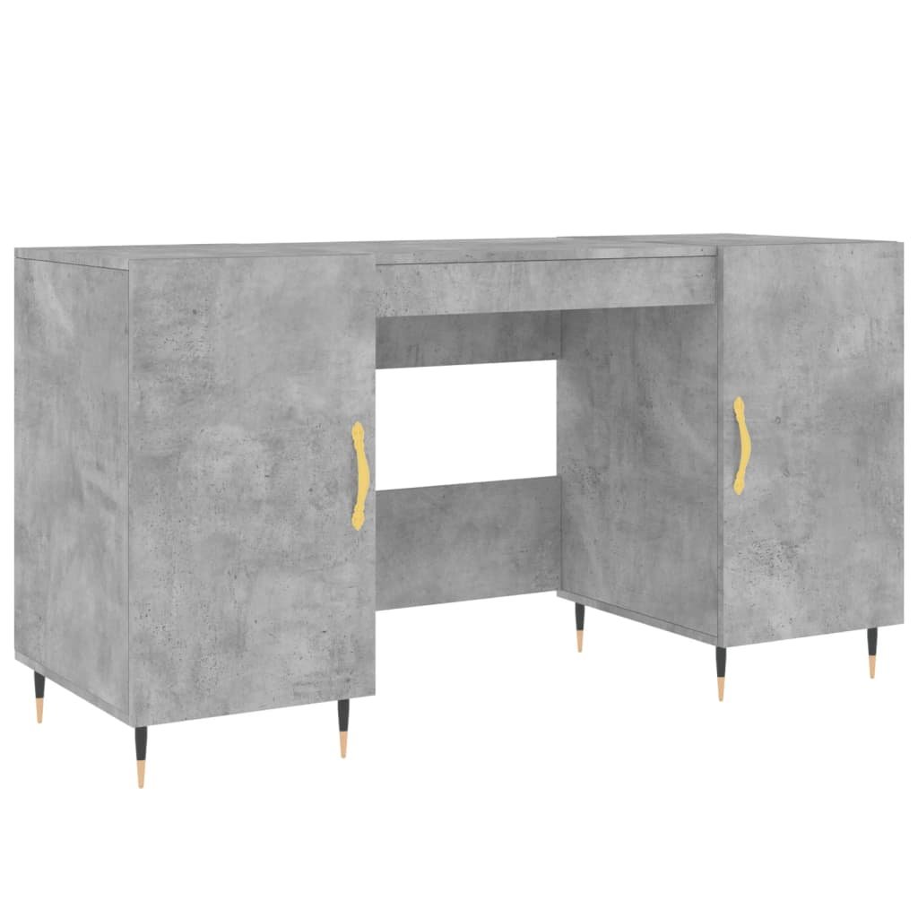 Фото - Офісний стіл Biurko drewnopochodne z drzwiczkami - 140x50x75 cm