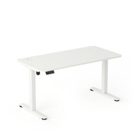 Biurko elektryczne AXIO Prostokąt 1000x600 stelaż biały/blat biały rozmiar 3-4