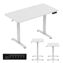Biurko Elektryczne Regulowane Huzaro Hero 8.1 stół dla gracza 120x60 metalowy stelaż, Białe