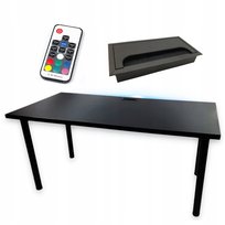 Biurko Gamingowe Czarne Komputerowe Led Producent