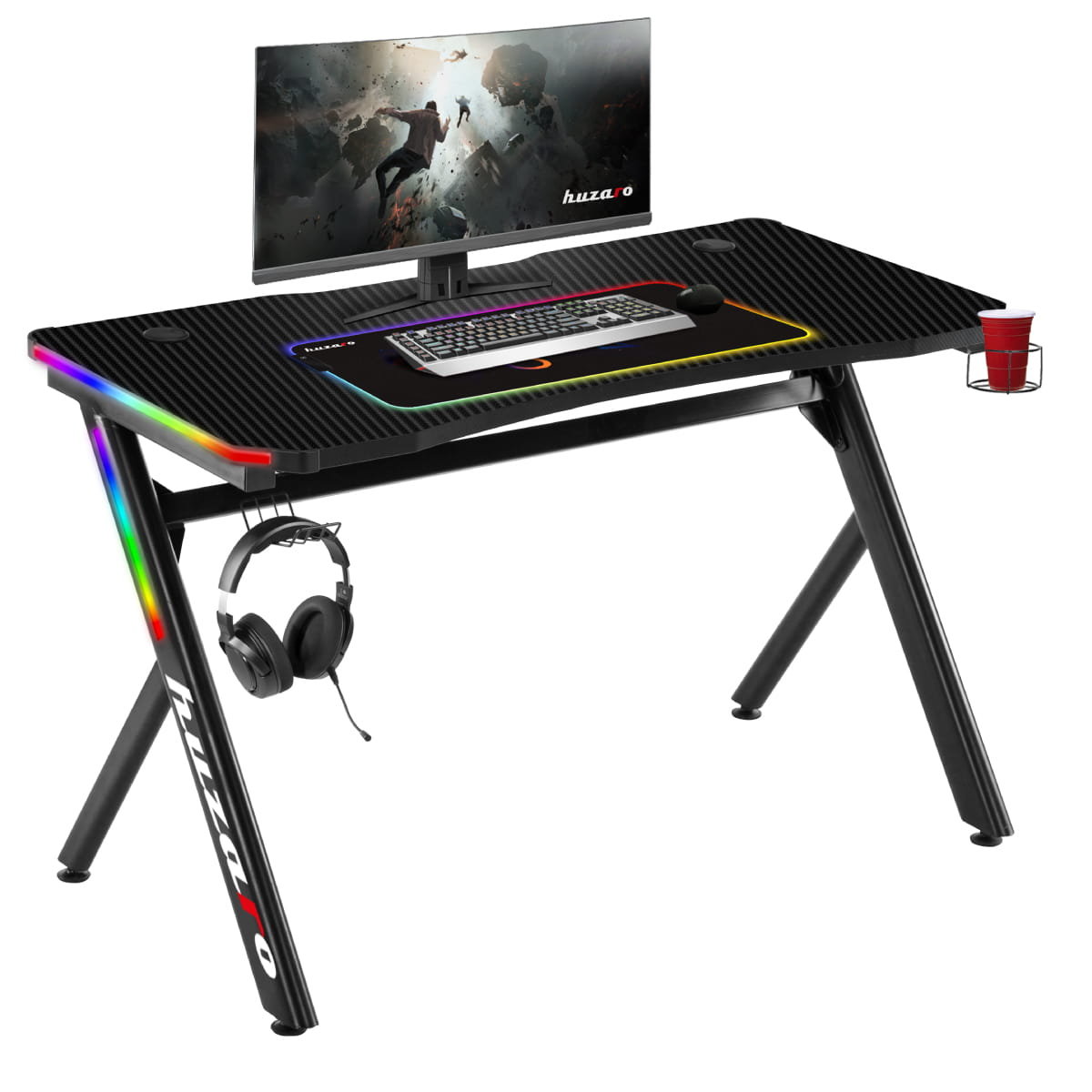Стол defender. Игровой стол HUZARO. Игровой стол Defender Idol, RGB, черный. Компьютерный стол HUZARO. Стол HUZARO Hero 5.0 Black.