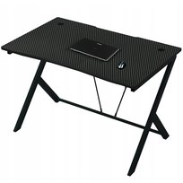 Biurko Gamingowe Komputerowe Stolik Nowoczesne Czarne Carbon Loft 100 Cm