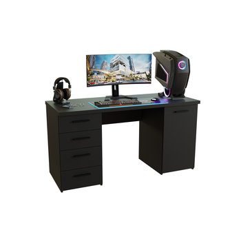 Biurko gamingowe z szufladami ARCALIS926 - czarne - PLAY YOUR space