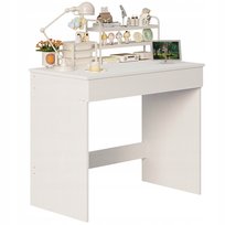 Biurko komputerowe białe stół z szufladą nowoczesny loft 90cm