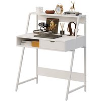 BIURKO KOMPUTEROWE BIAŁE SZKOLNE STOLIK LOFT INDUSTRIALNE NOWOCZESNE 80 CM