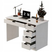 Biurko komputerowe młodzieżowe – nowoczesne loft 120 cm z 5 szufladami